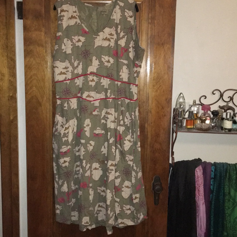 Svaha mythical map dress.
